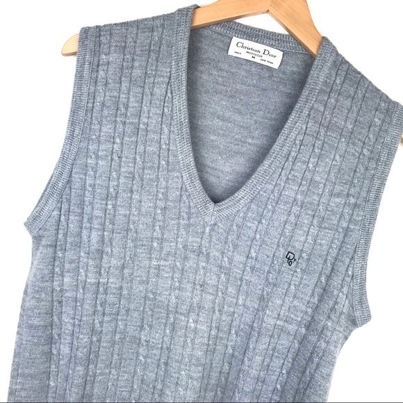 Christian Dior Cable Knit Bneck Sweater 